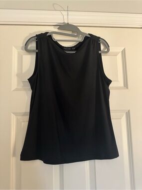 Rachel Zoe Black Sleeveless Crewneck Tank with - Size Medium